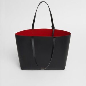Mansur Gavriel Black and Red Tote Bag